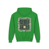 Youth Heavy Blend Hoodie - "NEVER WAVER Be The Light Design" Motivational Sweatshirt - Never Waver