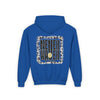 Youth Heavy Blend Hoodie - "NEVER WAVER Be The Light Design" Motivational Sweatshirt - Never Waver
