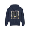 Youth Heavy Blend Hoodie - "NEVER WAVER Be The Light Design" Motivational Sweatshirt - Never Waver