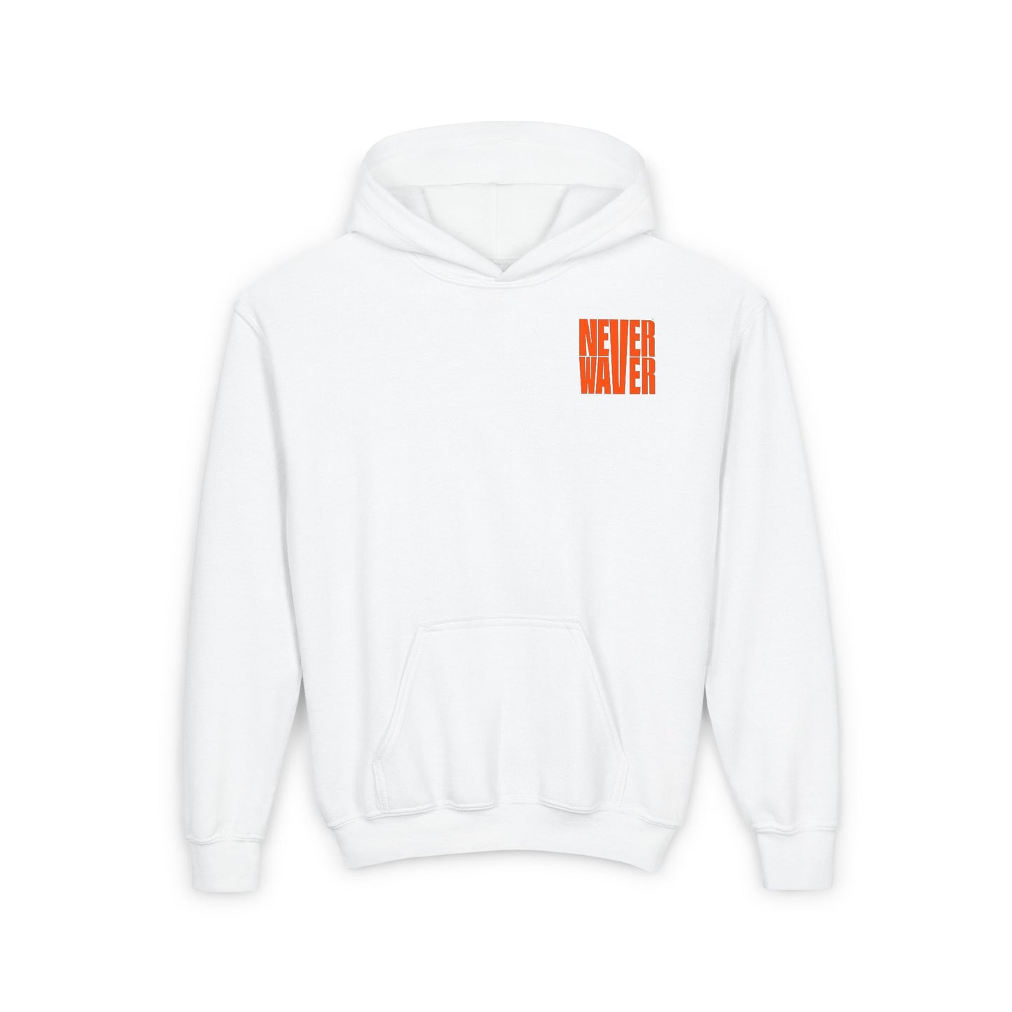 Youth Heavy Blend Hoodie - "Never Waver be the Windshield " Motivational Sweatshirt - Never Waver