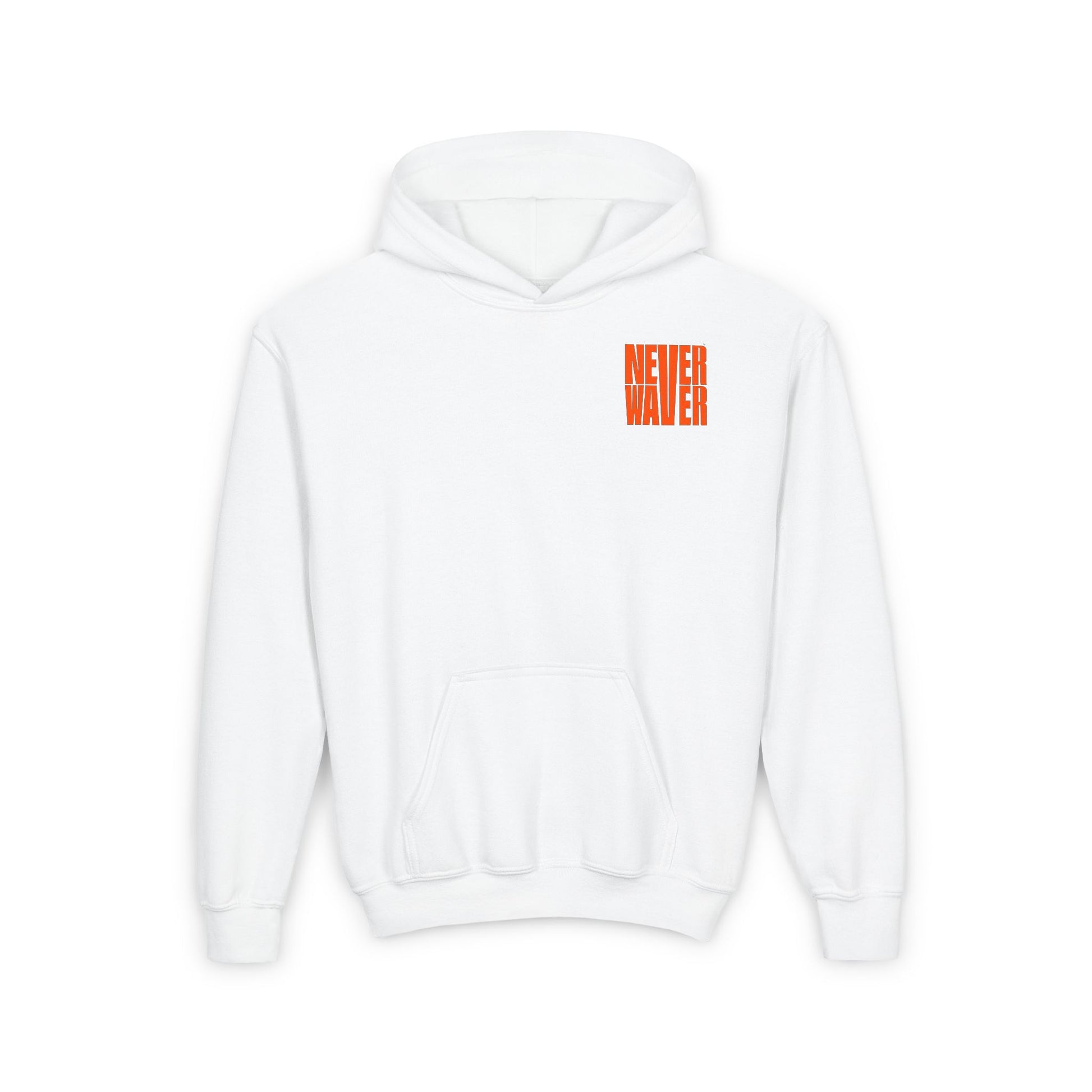 Youth Heavy Blend Hoodie - "Never Waver be the Windshield " Motivational Sweatshirt - Never Waver