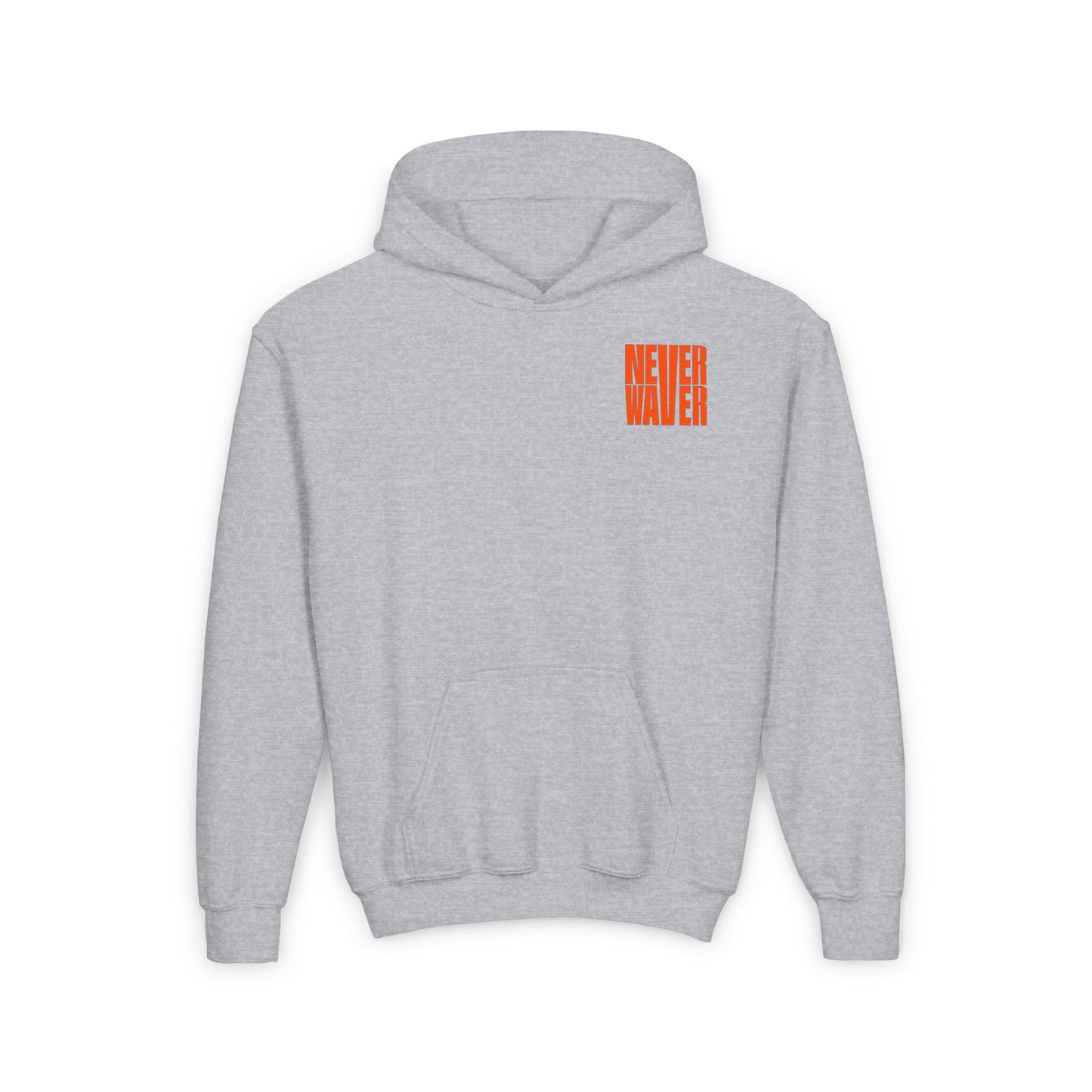 Youth Heavy Blend Hoodie - "Never Waver be the Windshield " Motivational Sweatshirt - Never Waver