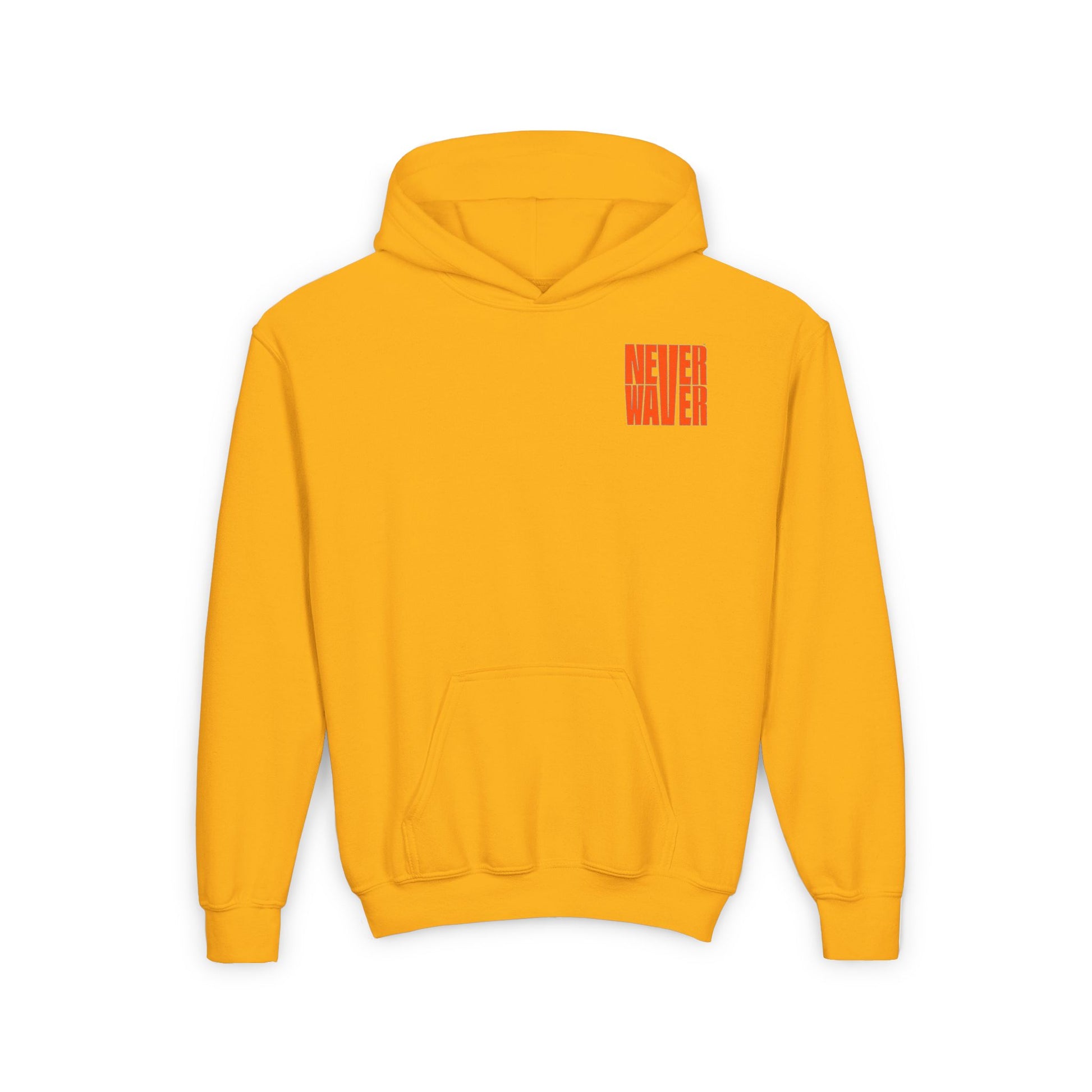 Youth Heavy Blend Hoodie - "Never Waver be the Windshield " Motivational Sweatshirt - Never Waver