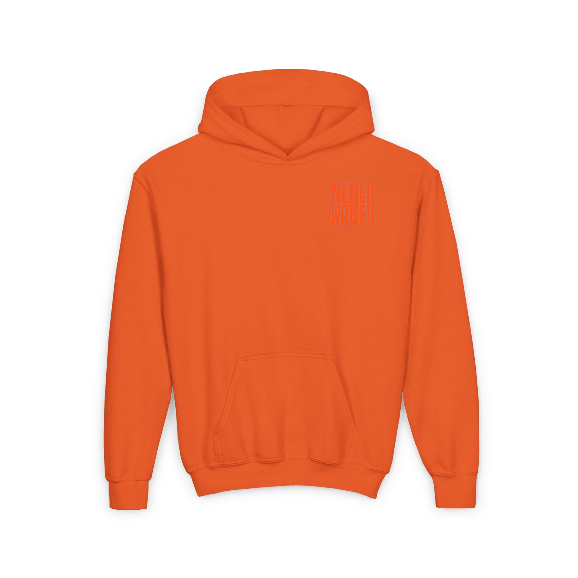 Youth Heavy Blend Hoodie - "Never Waver be the Windshield " Motivational Sweatshirt - Never Waver