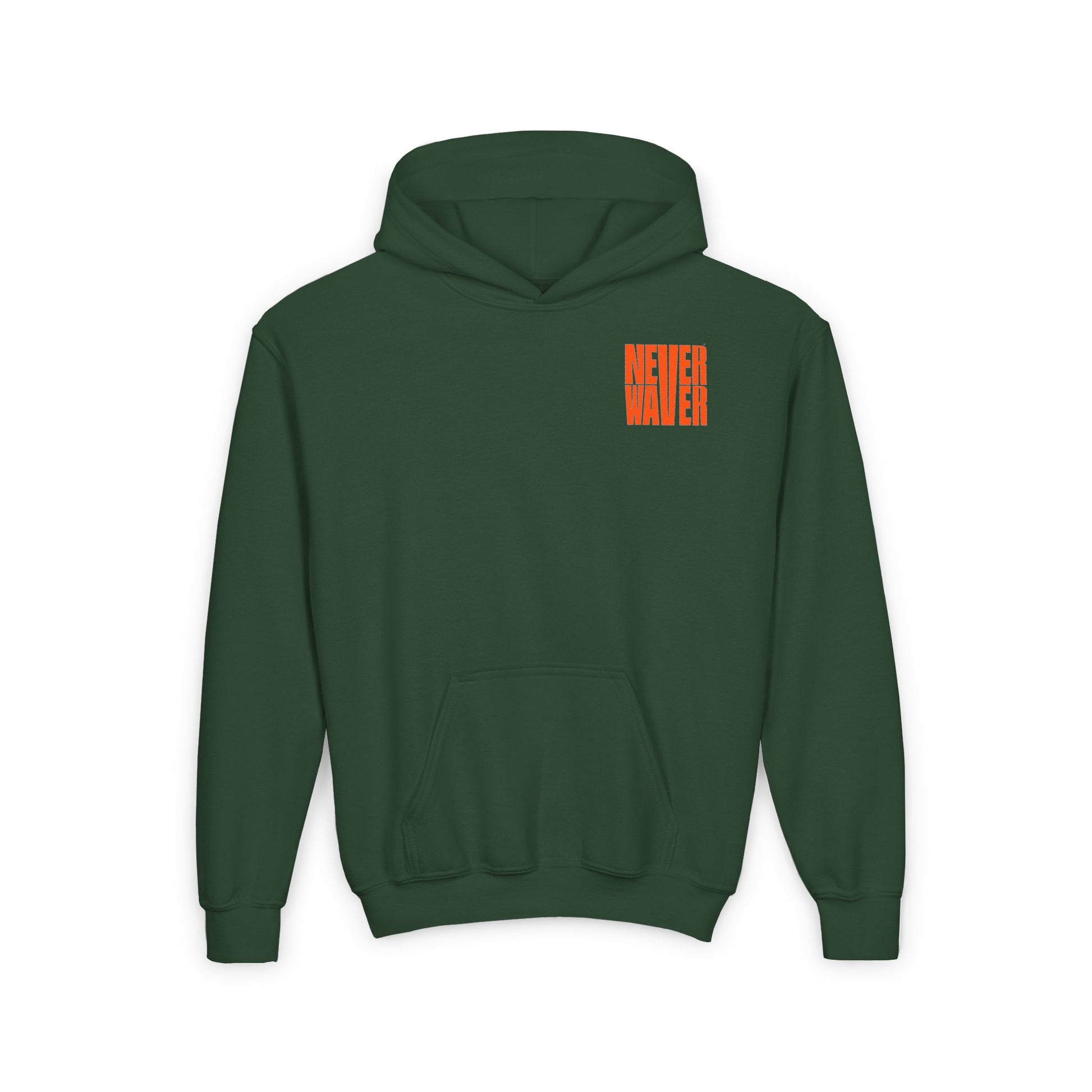 Youth Heavy Blend Hoodie - "Never Waver be the Windshield " Motivational Sweatshirt - Never Waver