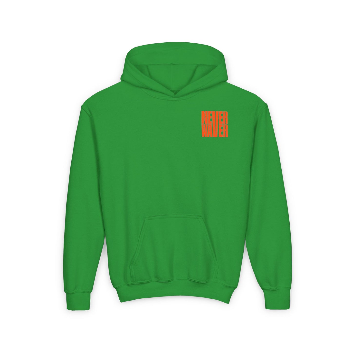 Youth Heavy Blend Hoodie - "Never Waver be the Windshield " Motivational Sweatshirt - Never Waver