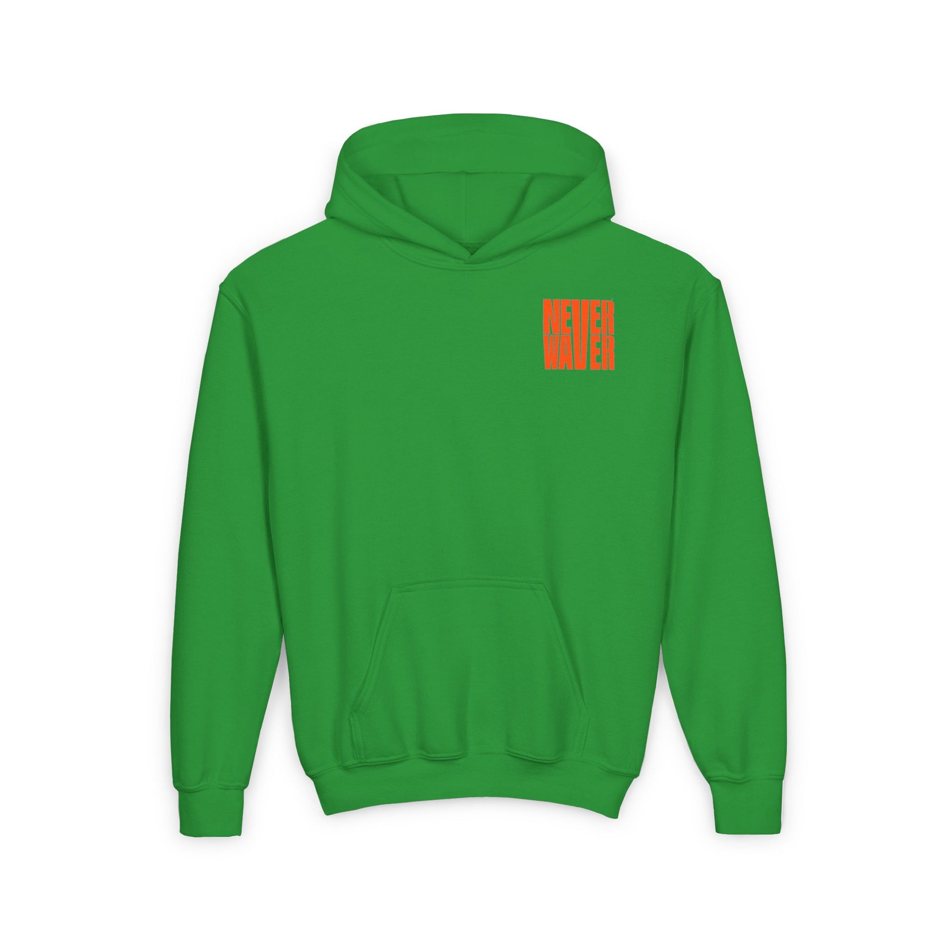 Youth Heavy Blend Hoodie - "Never Waver be the Windshield " Motivational Sweatshirt - Never Waver