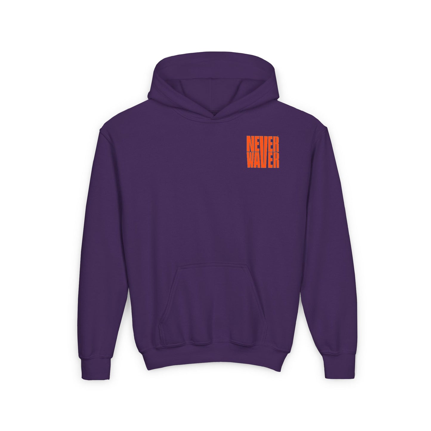 Youth Heavy Blend Hoodie - "Never Waver be the Windshield " Motivational Sweatshirt - Never Waver