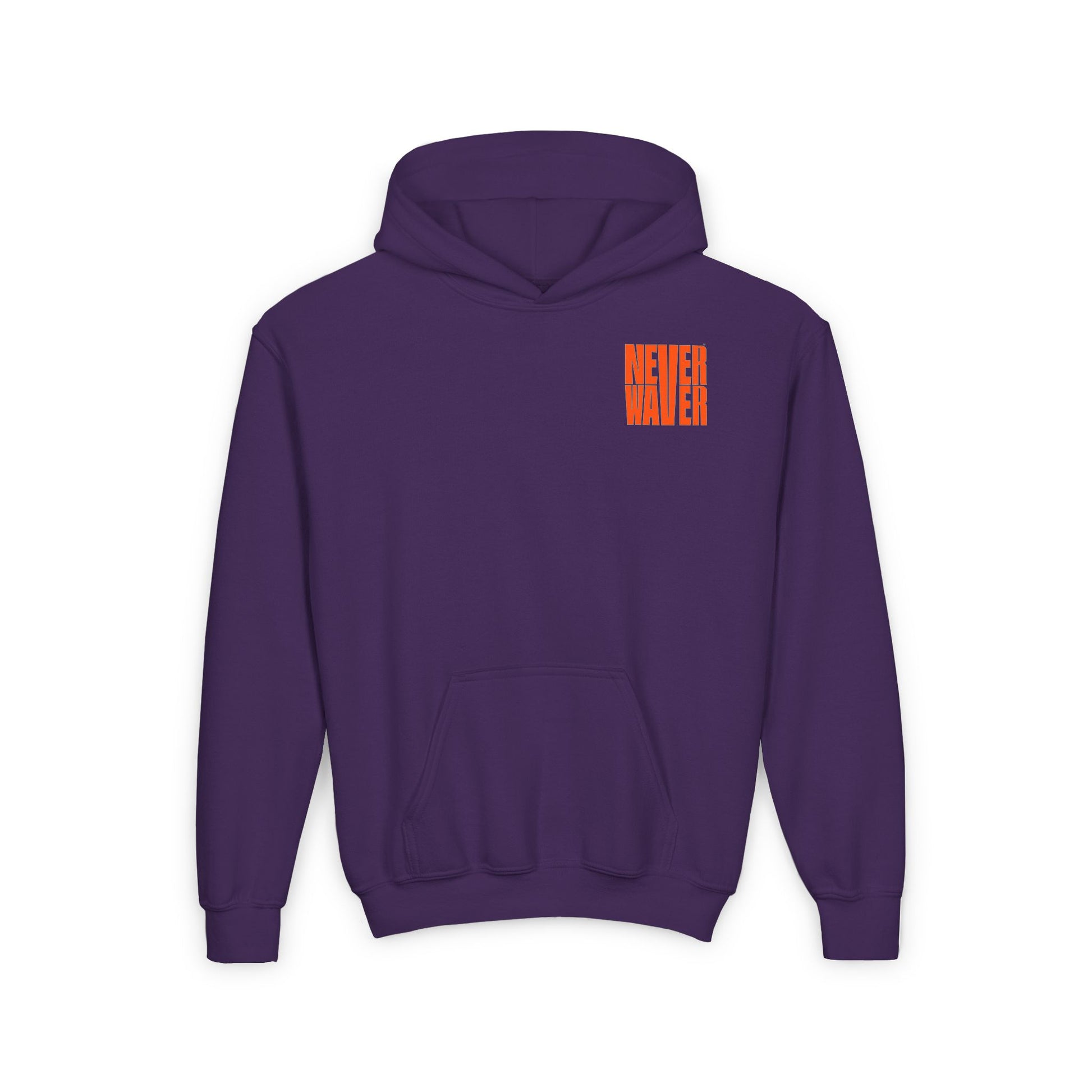 Youth Heavy Blend Hoodie - "Never Waver be the Windshield " Motivational Sweatshirt - Never Waver