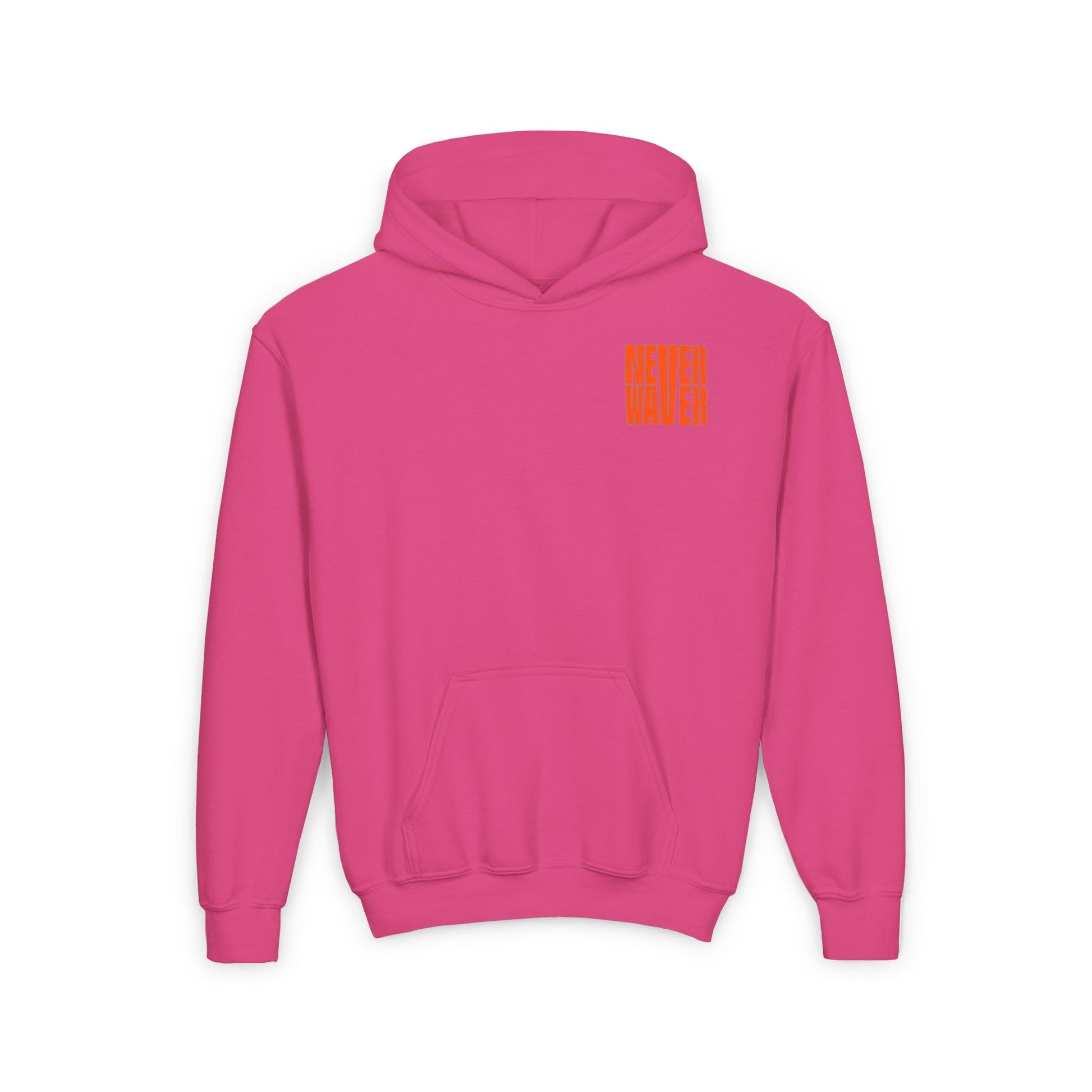 Youth Heavy Blend Hoodie - "Never Waver be the Windshield " Motivational Sweatshirt - Never Waver