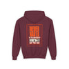Youth Heavy Blend Hoodie - "Never Waver be the Windshield " Motivational Sweatshirt - Never Waver