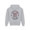Youth Heavy Blend Hoodie - "Respect is Earned Never Waver It's Not Given" Motivational Sweatshirt - Never Waver