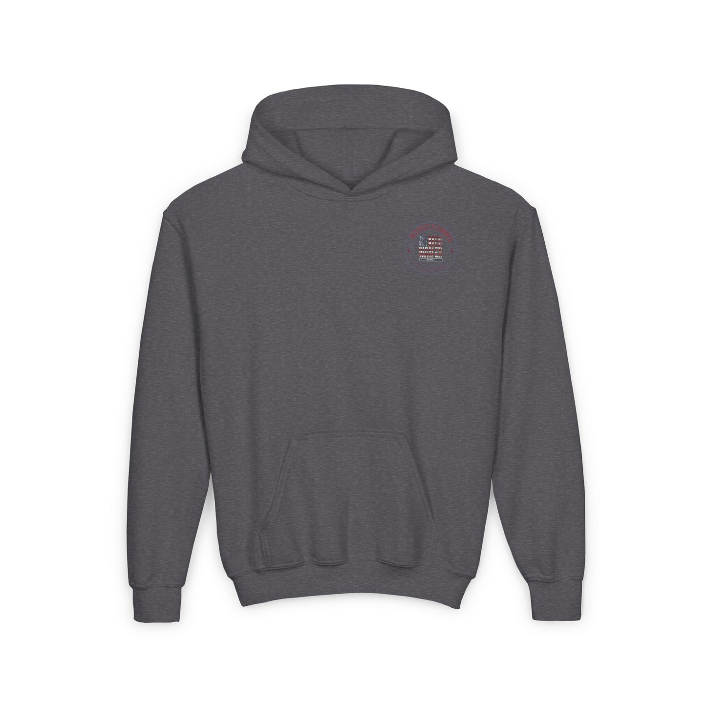 Youth Heavy Blend Hoodie - "Respect is Earned Never Waver It's Not Given" Motivational Sweatshirt - Never Waver