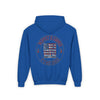 Youth Heavy Blend Hoodie - "Respect is Earned Never Waver It's Not Given" Motivational Sweatshirt - Never Waver