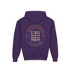 Youth Heavy Blend Hoodie - "Respect is Earned Never Waver It's Not Given" Motivational Sweatshirt - Never Waver