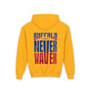 Youth 'Never Waver' Hooded Sweatshirt – Perfect for Buffalo Fans - Never Waver
