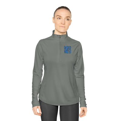 Never Waver Leopard Ladies Quarter-Zip Pullover - Never Waver