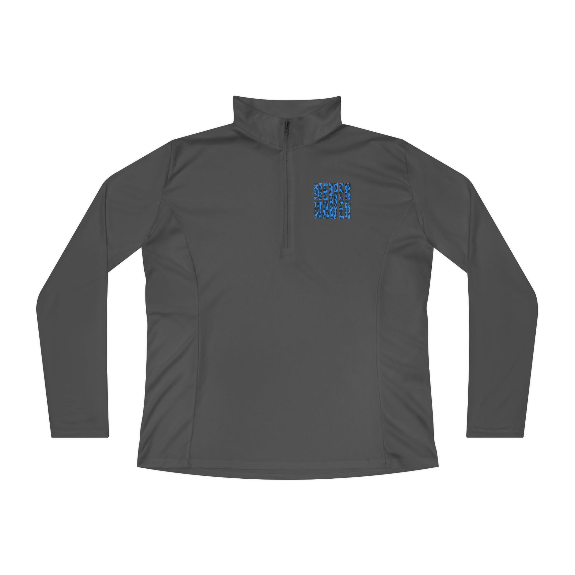 Never Waver Leopard Ladies Quarter-Zip Pullover - Never Waver