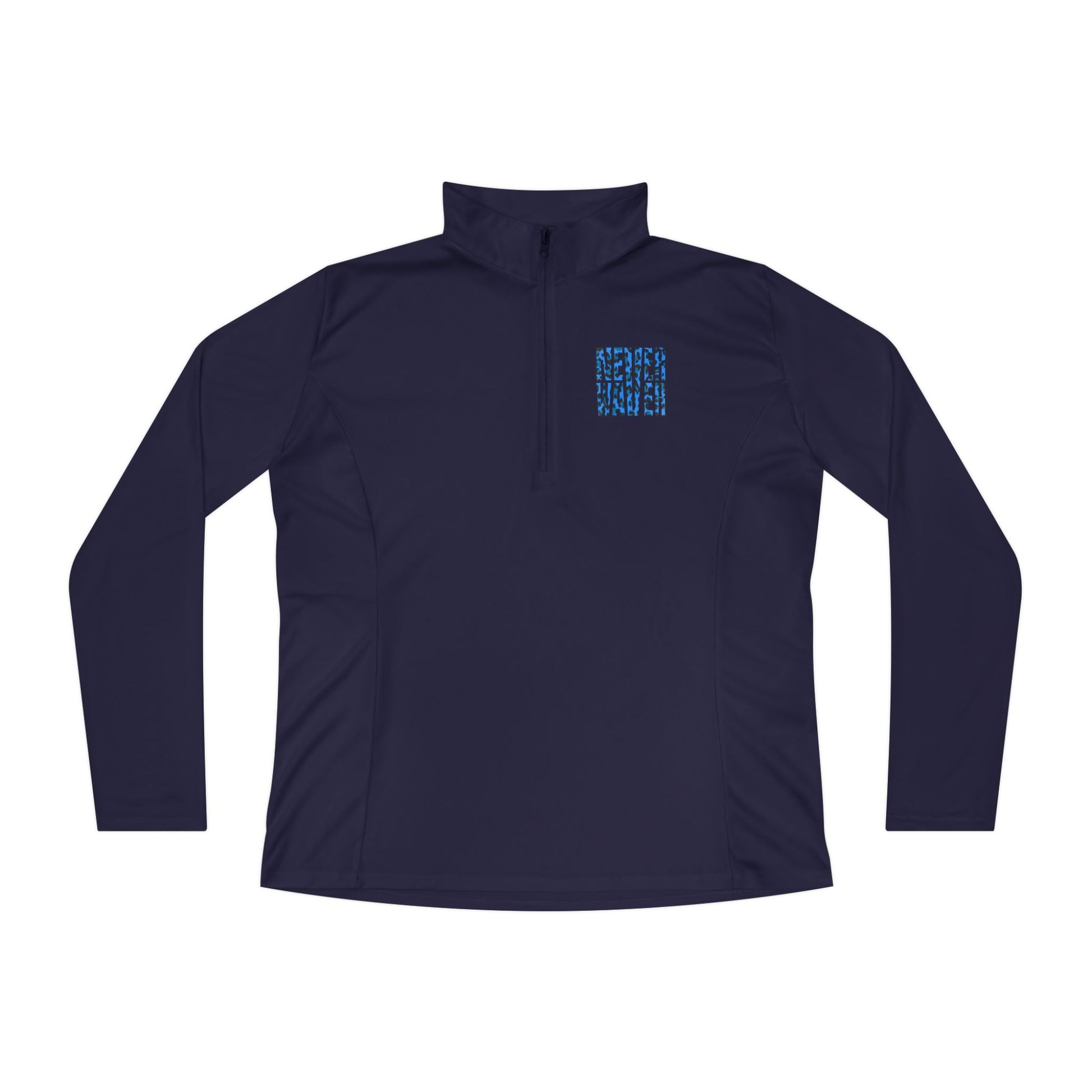 Never Waver Leopard Ladies Quarter-Zip Pullover - Never Waver