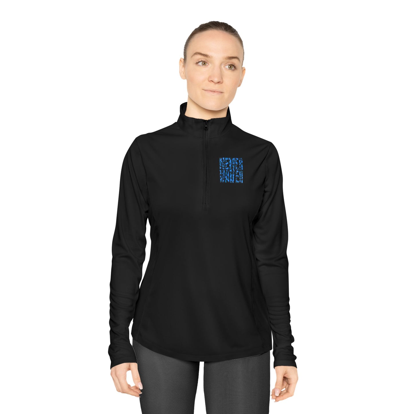 Never Waver Leopard Ladies Quarter-Zip Pullover - Never Waver