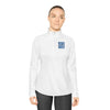 Never Waver Leopard Ladies Quarter-Zip Pullover - Never Waver