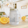 Motivational Mason Jar with Straw - "Never Waver" Design - Perfect for Home & Office - Never Waver
