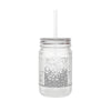 Motivational Mason Jar with Straw - "Never Waver" Design - Perfect for Home & Office - Never Waver