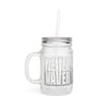 Motivational Mason Jar with Straw - "Never Waver" Design - Perfect for Home & Office - Never Waver