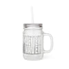 Motivational Mason Jar with Straw - "Never Waver" Design - Perfect for Home & Office - Never Waver