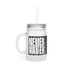 Never Waver Mason Jar with Straw - Motivational Drinkware for Home & Gifts - Never Waver