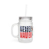 Never Waver Patriotic Mason Jar with Deer Design – Perfect for Summer Celebrations - Never Waver
