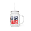 Never Waver Patriotic Mason Jar with Deer Design – Perfect for Summer Celebrations - Never Waver