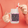 Never Waver Pink Leopard Print Mason Jar - Never Waver