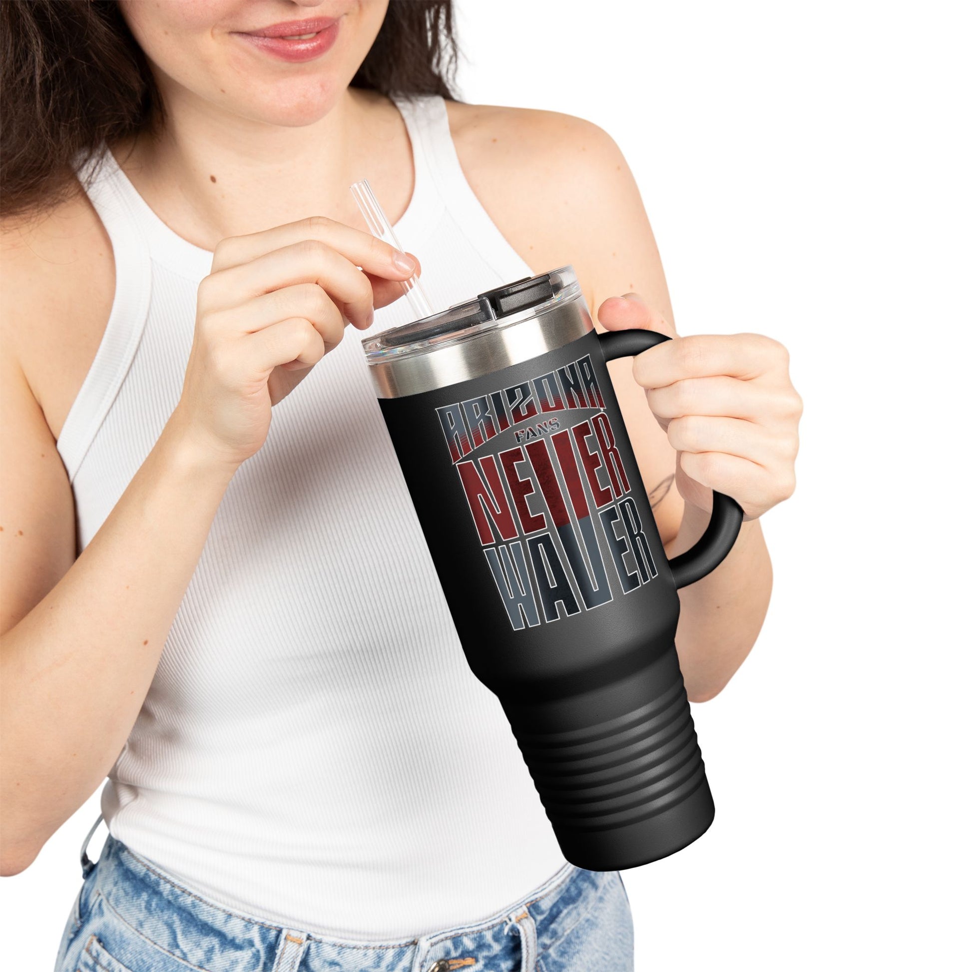Arizona Fans Never Waver Insulated Travel Mug, 40oz - Never Waver
