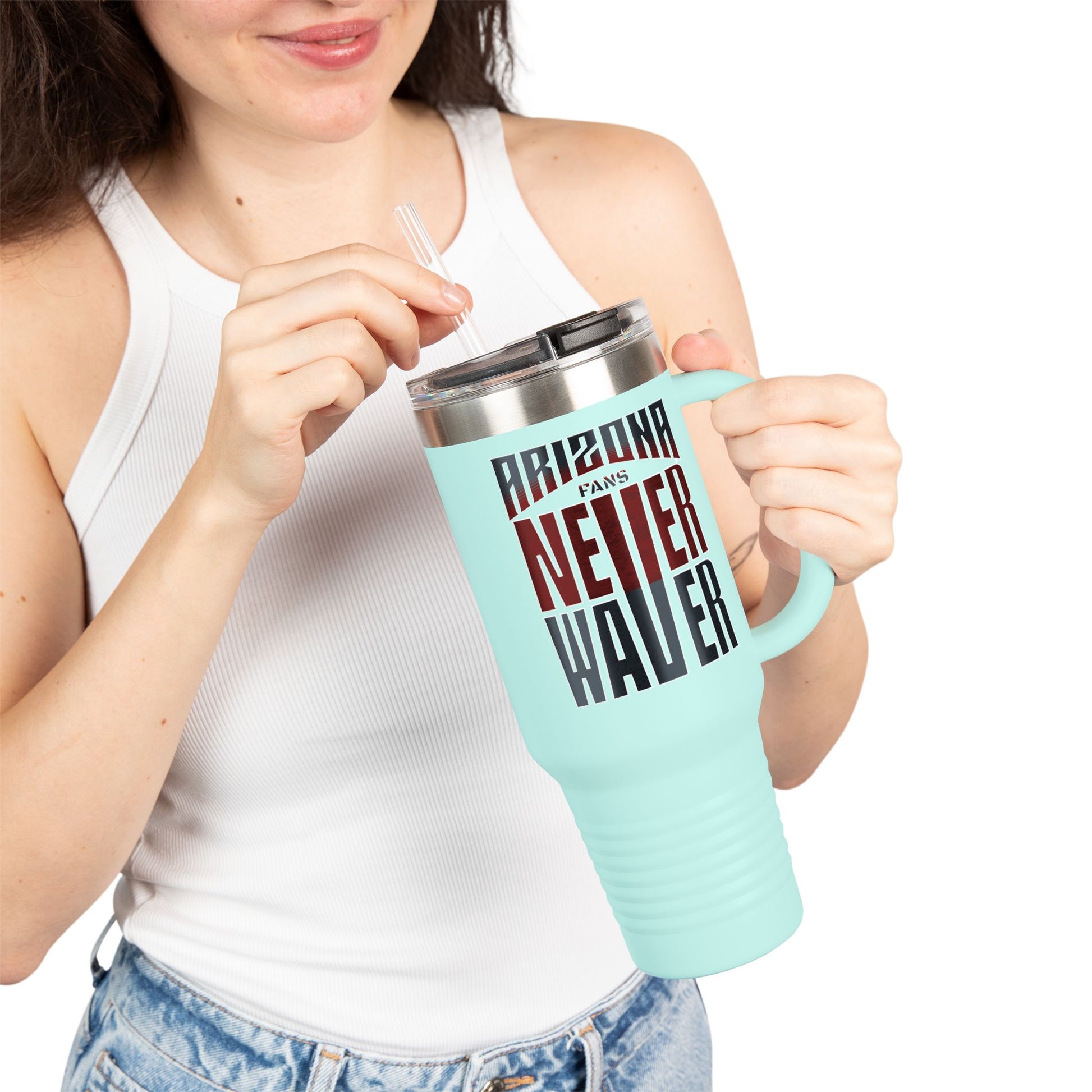 Arizona Fans Never Waver Insulated Travel Mug, 40oz - Never Waver