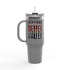 Arizona Fans Never Waver W- Leopard Football Insulated Travel Mug, 40oz - Never Waver