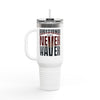 Arizona Fans Never Waver W- Leopard Football Insulated Travel Mug, 40oz - Never Waver