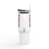 Arizona Fans Never Waver W- Leopard Football Insulated Travel Mug, 40oz - Never Waver