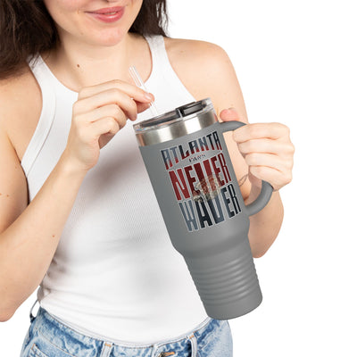 Atlanta Fans Never Waver W-Leopard Football Insulated Travel Mug, 40oz - Never Waver