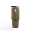 Atlanta Fans Never Waver W-Leopard Football Insulated Travel Mug, 40oz - Never Waver