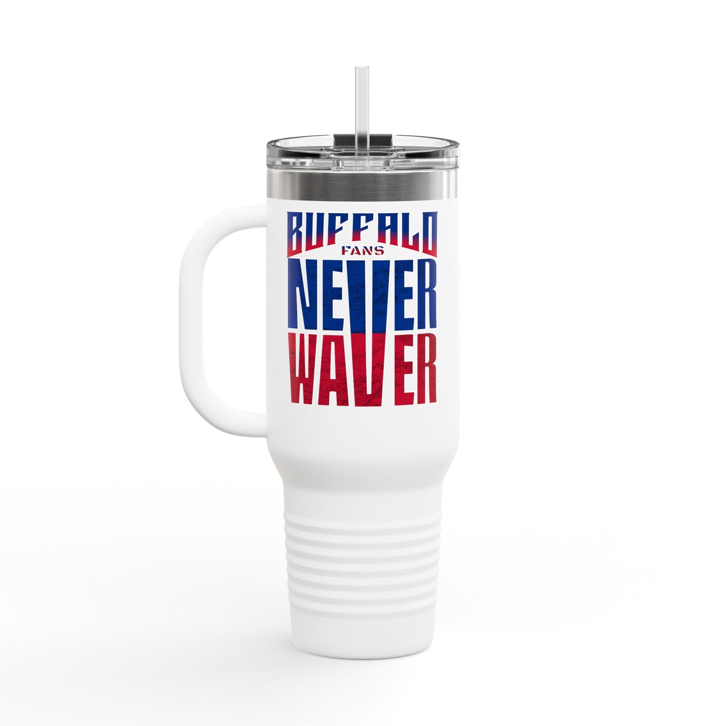 Buffalo Fans Never Waver Insulated Travel Mug, 40oz - Never Waver