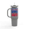 Buffalo Fans Never Waver W- Leopard football nsulated Travel Mug, 40oz - Never Waver