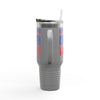 Buffalo Fans Never Waver W- Leopard football nsulated Travel Mug, 40oz - Never Waver