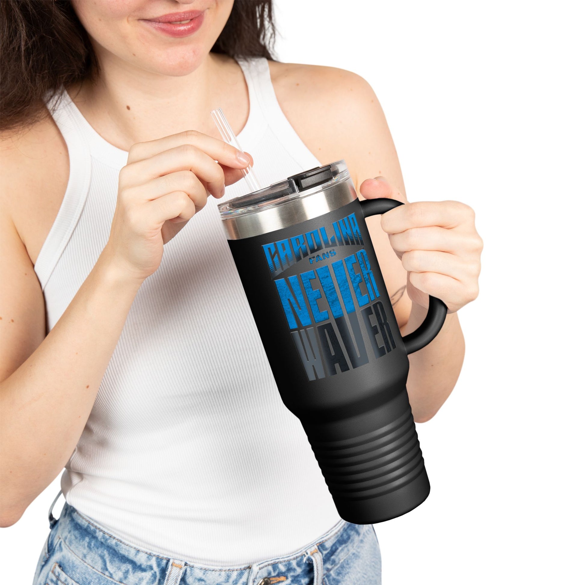 Carolina Fans Never Waver Insulated Travel Mug, 40oz - Never Waver