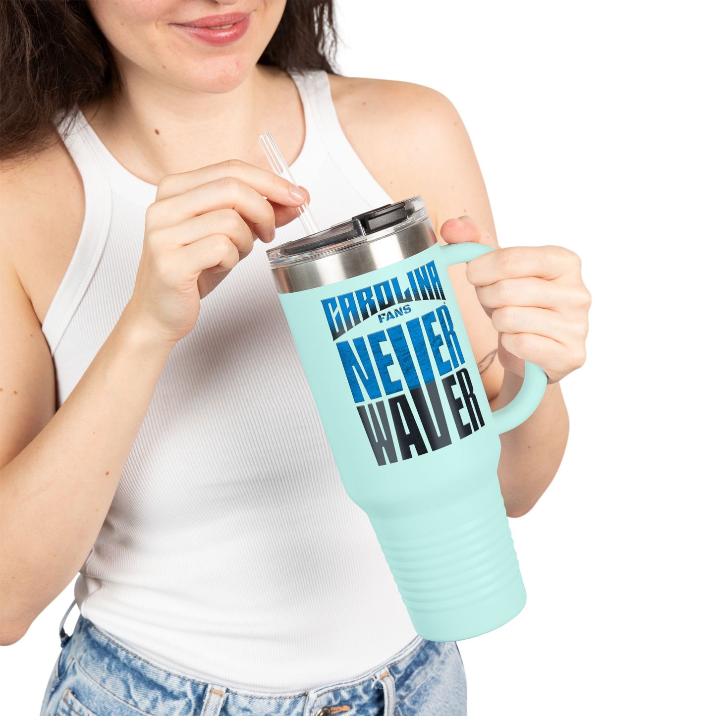 Carolina Fans Never Waver Insulated Travel Mug, 40oz - Never Waver