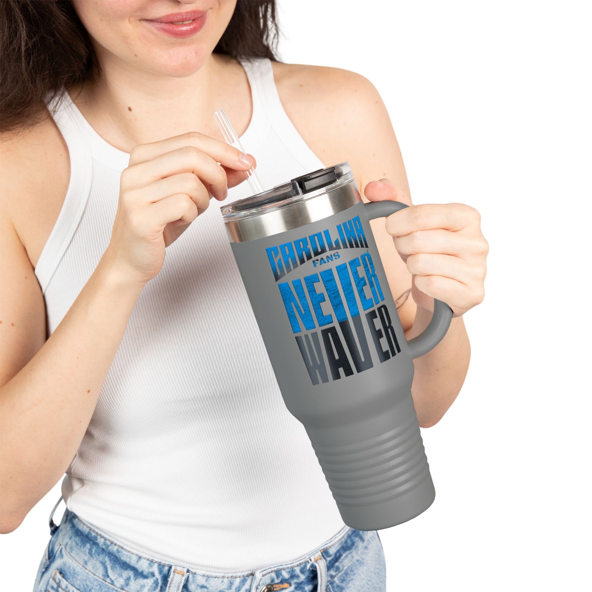 Carolina Fans Never Waver Insulated Travel Mug, 40oz - Never Waver