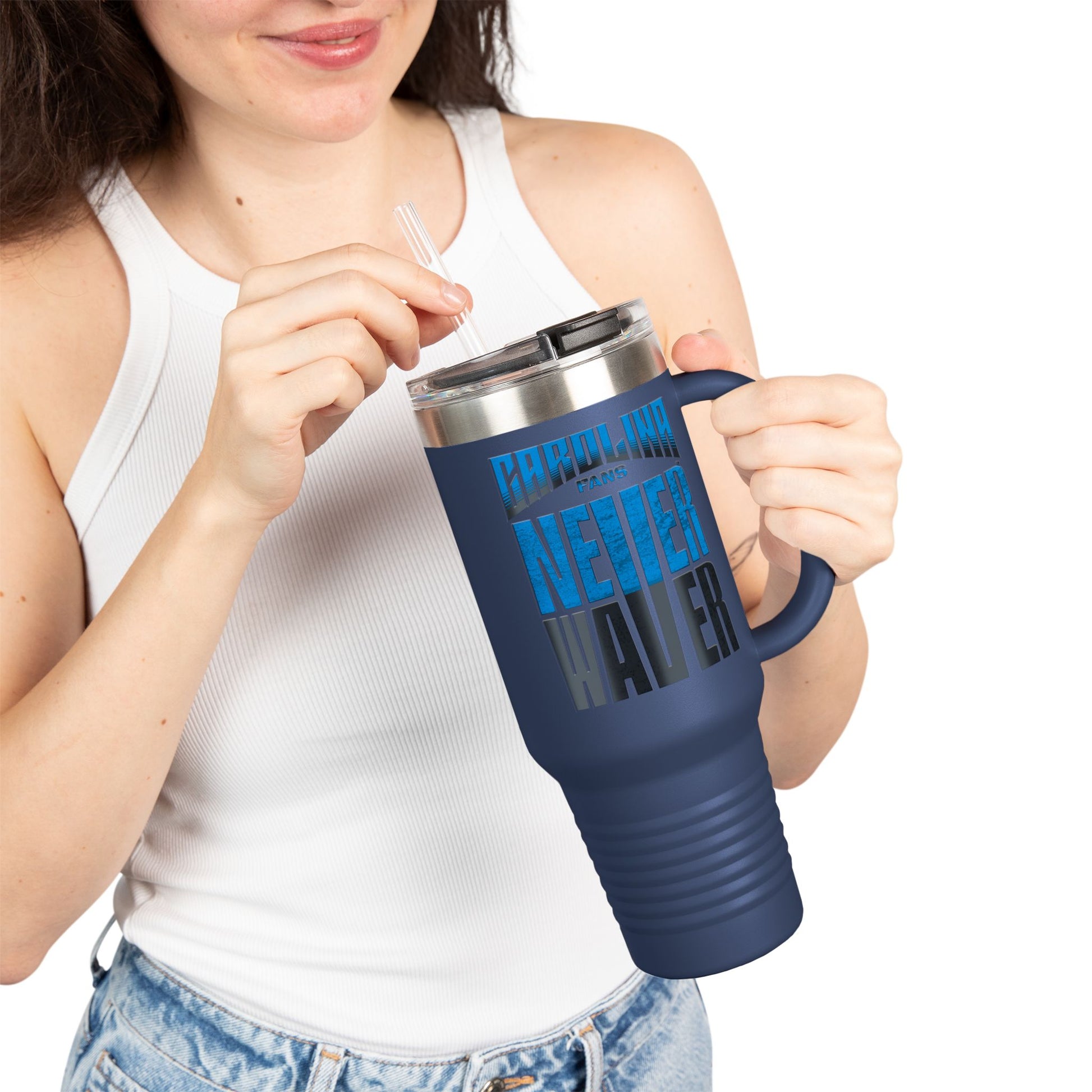 Carolina Fans Never Waver Insulated Travel Mug, 40oz - Never Waver