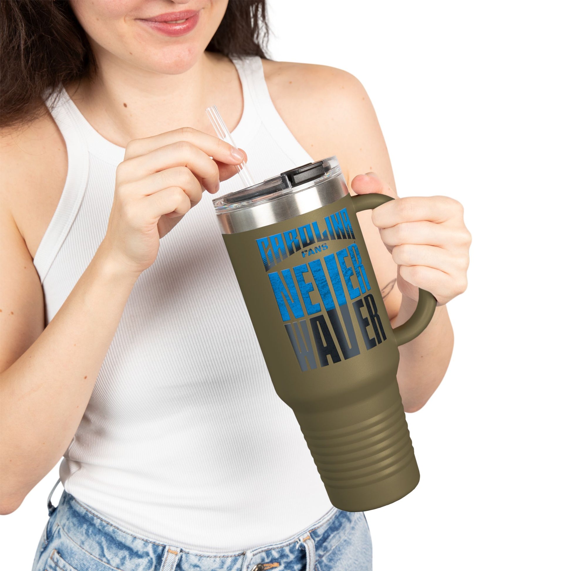 Carolina Fans Never Waver Insulated Travel Mug, 40oz - Never Waver