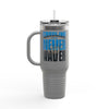 Carolina Fans Never Waver W- Leopard Football Insulated Travel Mug, 40oz - Never Waver