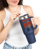 Chicago Fans Never Waver W-Leopard Football Insulated Travel Mug, 40oz - Never Waver